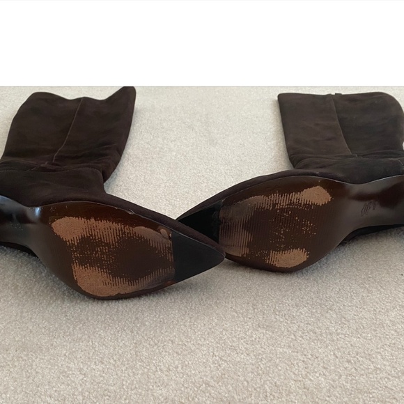 VIA SPIGA SUEDE KNEE HIGH HEELED BOOTS - Picture 16 of 16